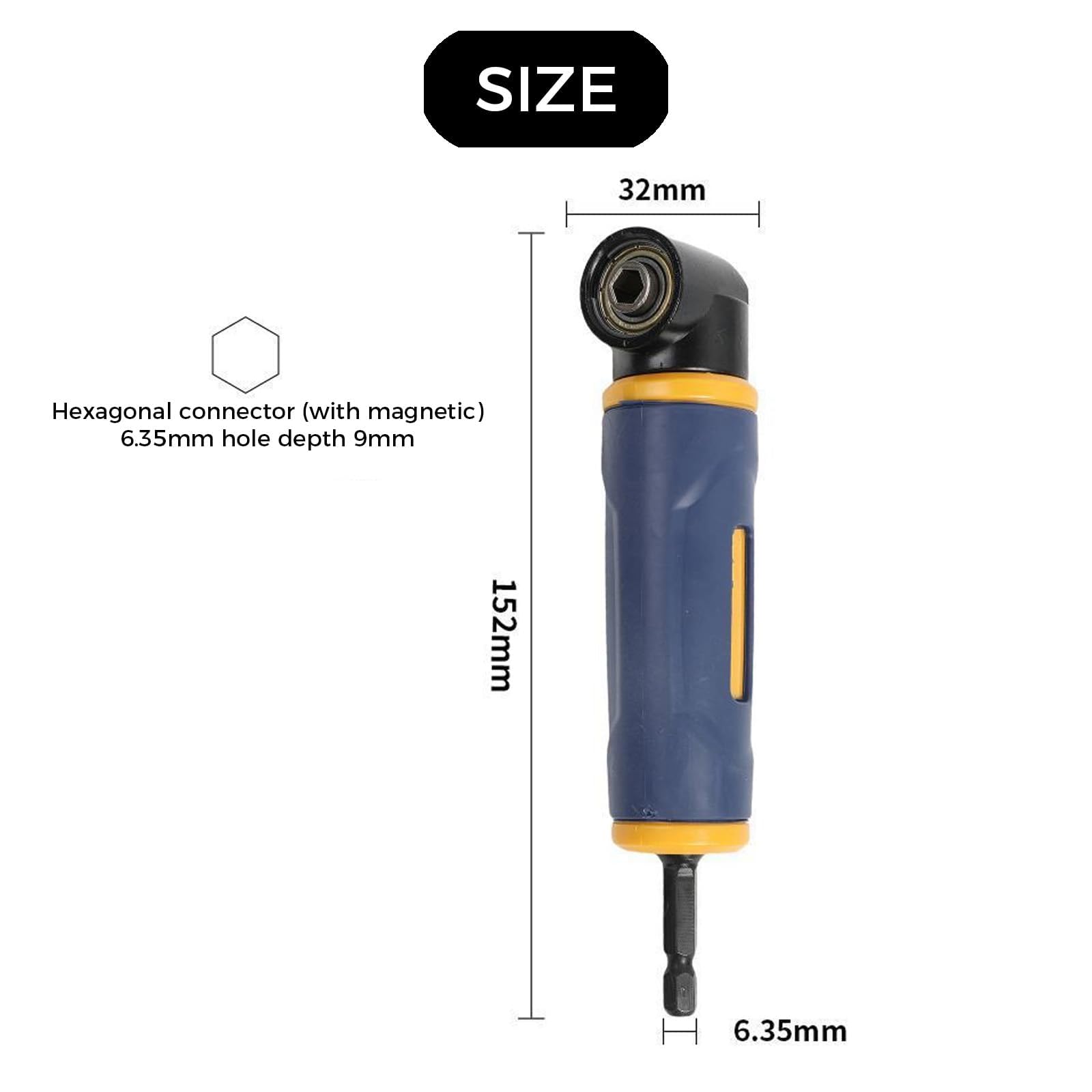 90 Degree Drill Attachment, Right Angle Drill Adapter Attachment — Amazon image 2
