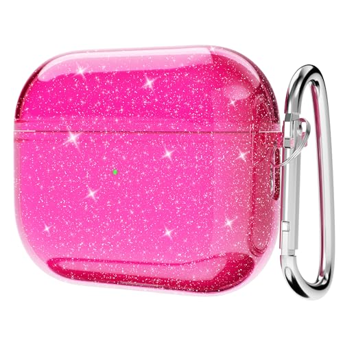 Coque Airpods 3e génération antichoc rose paillettes mignon