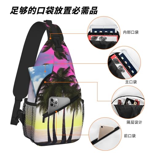 Bolso Cruzado Tropical para Viaje y Senderismo miniatura 6