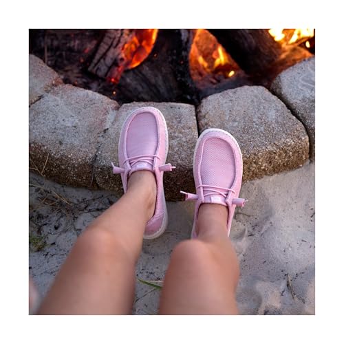 Image of HEYDUDE Women's Wendy Stretch Sox Slip On Loafer | Lightweight Stretch Mesh Easy On | Elastic Laces, Sock Like Fit