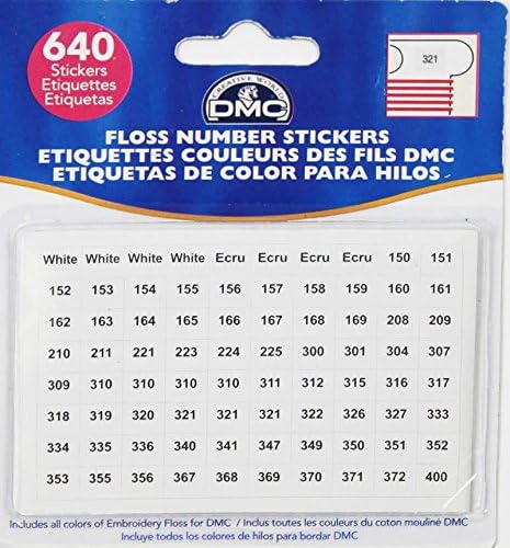 LGS DMC 35 Collection and DMC Floss Numbers Stickers (630)