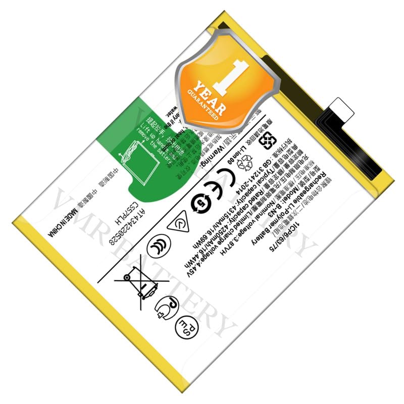 Image of Original B-N3 Battery Compatible for Vivo X50 Pro (2006, V2005A) - (4315mAh) - 1 Year Warranty K7