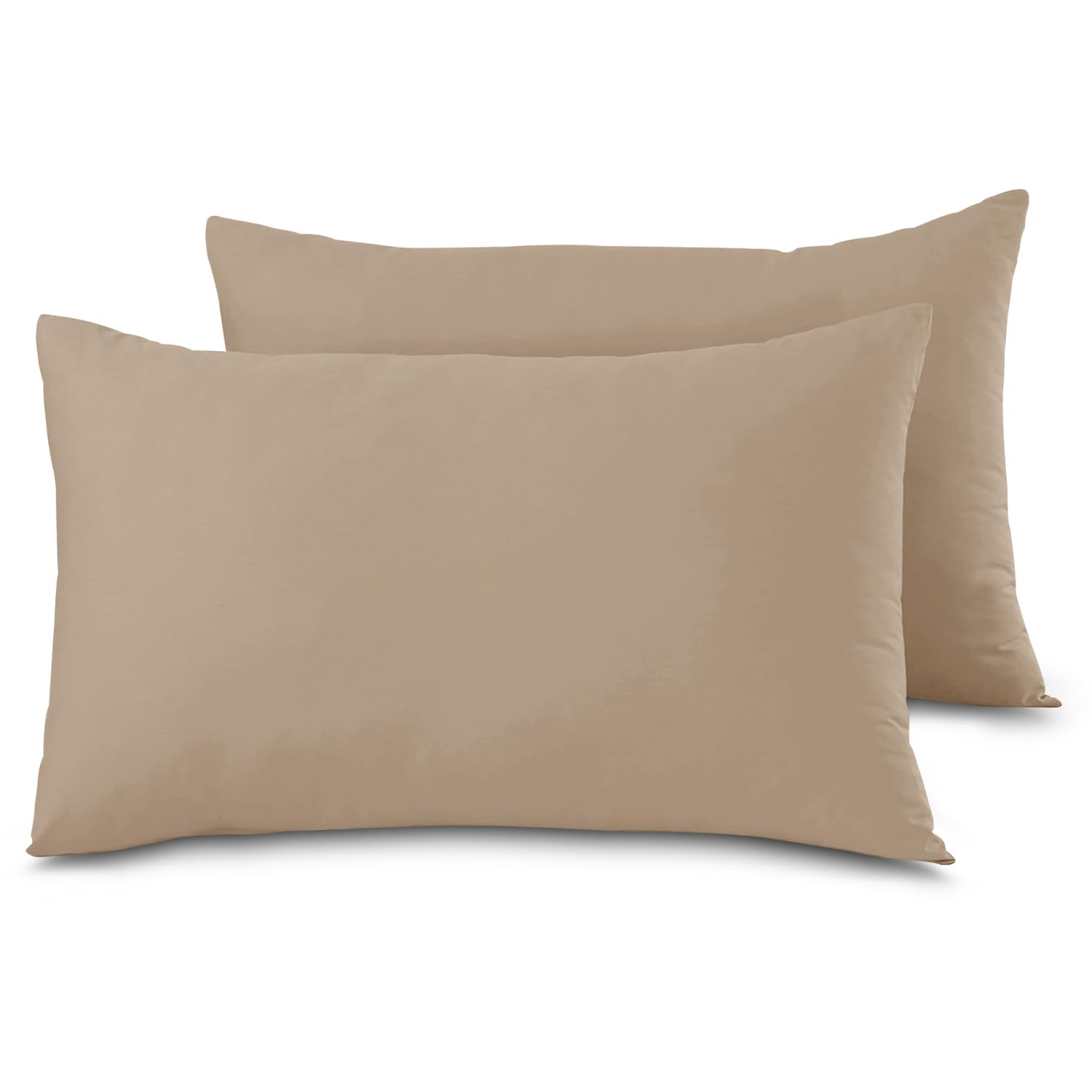 Gc Gaveno Cavailia Natural Plain Pillow Cases 2 Pack, Housewife Pillowcases Bed Pillow, Hotel Quality Pillow Case With Envelope Closure,