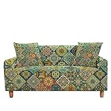 Inde Mandala Housse de canapé élastique Housse de canapé élastique en Forme de L canapé modulaire Housse de Protection de Meubles A2 1 Place