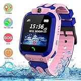 🚩【Wasserdichte Smartwatch für Kinder】: Geeignet für Kinder von 4 bis 12 Jahren. Wasserdicht: Sie brauchen es nicht zu entfernen, wenn es regnet, schwimmt, Ihre Hände wäscht oder im Alltag, können es aber nicht in heißem Wasser oder in Wassertiefen über 1 Meter tragen. Wenn Sie die Uhr benutzen, müssen Sie sie tragen, nachdem Sie sichergestellt haben, dass der wasserdichte Gummiring angebracht ist, um zu verhindern, dass das Innere der Uhr ins Wasser gelangt.
