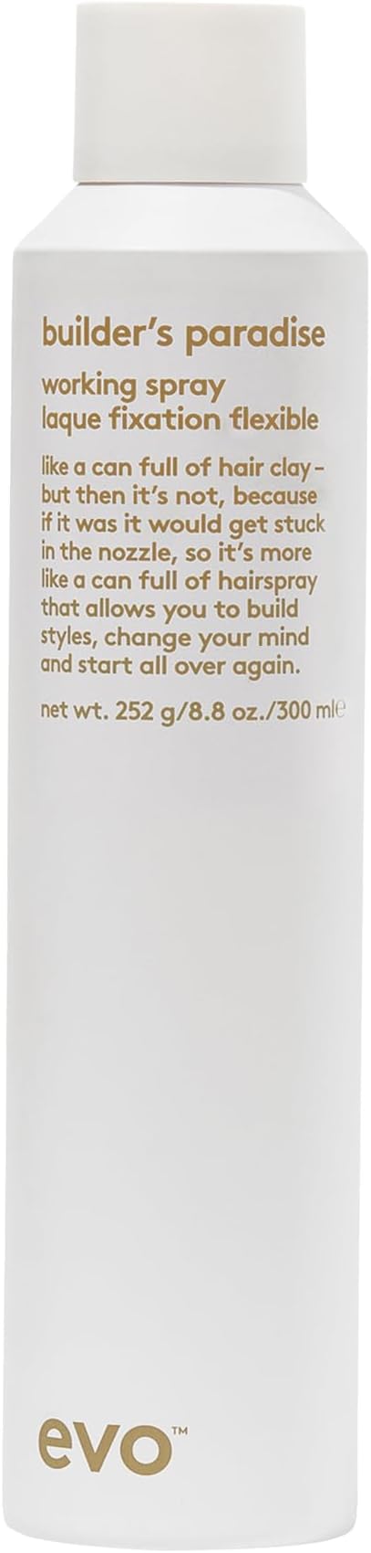 Builder's Paradise Working Spray - Flexible Hold & Helps Control Frizz - Provides Lasting Hair Style
