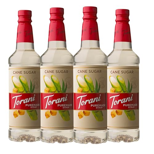 Image of Torani Puremade Syrup, Cane Sugar, 25.4 Ounces (Pack of 4)