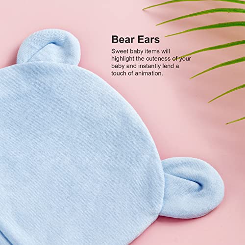 Dreshow Bqubo 8 Pack Newborn Baby Boy Hats Beanie Bear Ears Preemie Boys Infant Caps Toddler Cotton Hats For 0-3 Months #TOP4