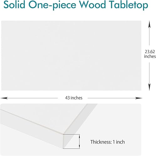 Miniatura 131 de Kaboon Mesa universal, escritorio sólido de una pieza para escritorio de pie sentado, escritorios dobles, escritorio en L, bricolaje, encimera de