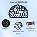 4pcs Black Hair Nets for Sleeping, Polyester Mesh Crochet Hairnet Soft Elastic Hairnet Lightweight Hair Snoods for Women Girls, Hold Hairs in Place All Night