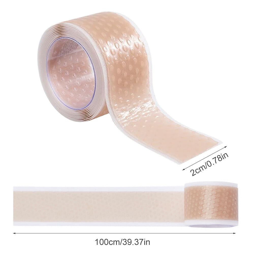 Cinta para Los Pies, Cuidado de Pies Pegatina, 2 Rollos de Pegatinas Autoadhesivas Resistentes al Desgaste para Evitar la Protección de La Almohadilla de Espuma (2 cm x 1 m)