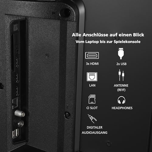 Toshiba 55 Zoll VIDAA TV Fernseher (4K UHD Smart TV, HDR Dolby Vision, Triple-Tuner, Bluetooth, Dolby Audio) 55UV3463DAW – Bild 4