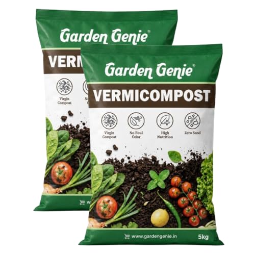 Image of Garden Genie Organic Vermicompost for Plants Home Garden (NPK Rich), 5 Kg (Pack of 2)