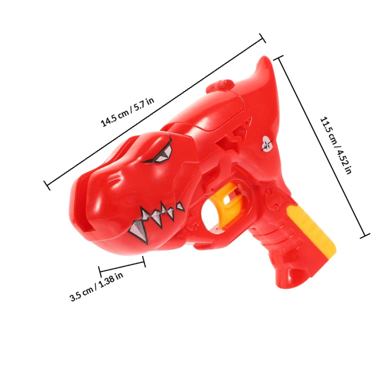 Porta Lecca di Dinosauro in Plastica Rosso Facile da Usare Design Creativo per Feste e Ragazzo Ragazza Divertente Giocattolo