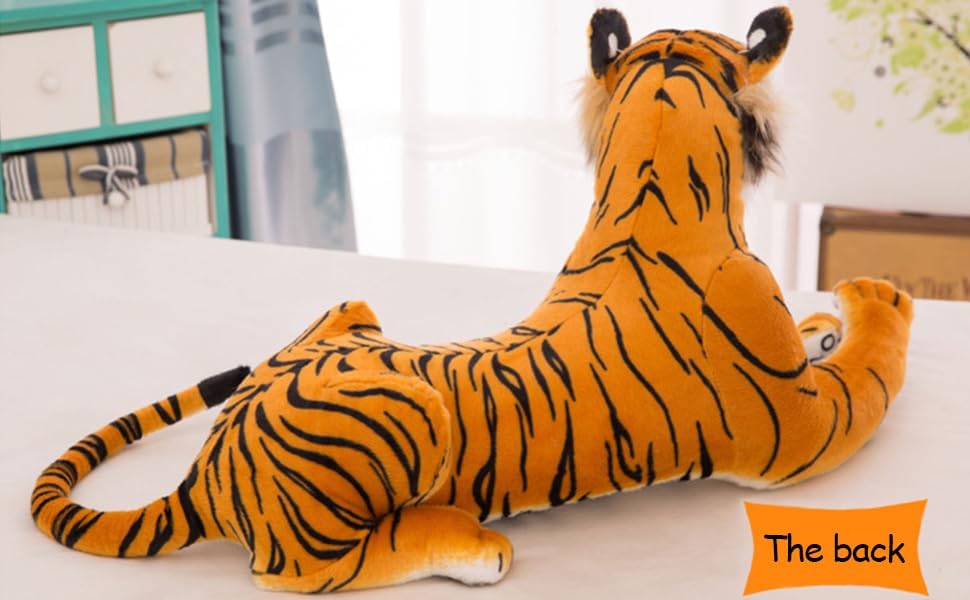 Miniatura 4 de Peluche de tigre gigante  Tigre grande de peluche de 3 pies  Juguete de peluche de tigre para niños, L