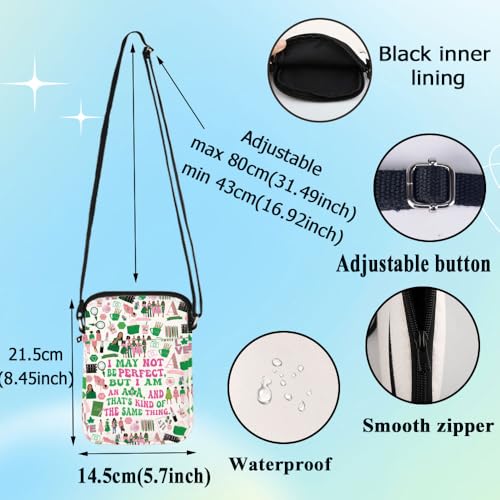 G2TUP Sorority Sisters Crossbody Bag Pink and Green Sorority Gift Sorority Shoulder Bag Sisterhood Paraphernalia2