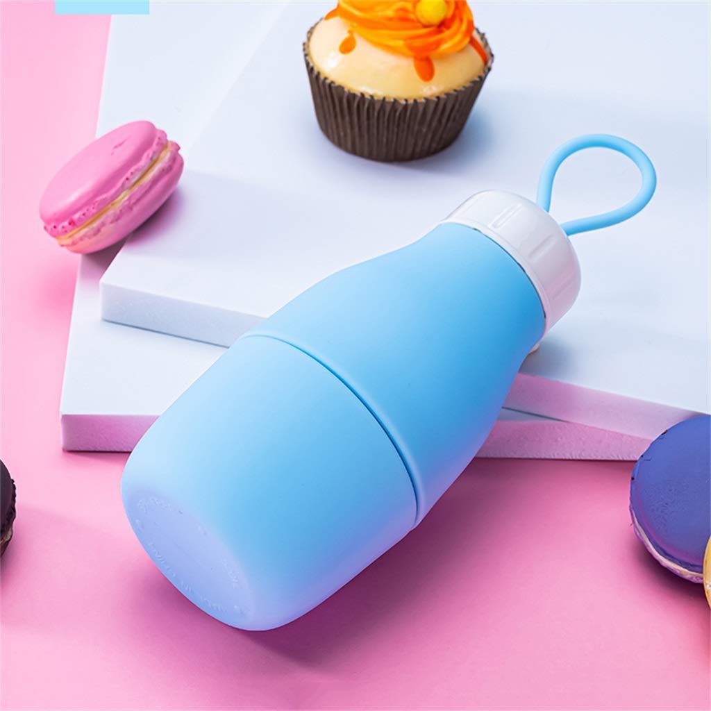 Bottiglia d'Acqua Pieghevole, Protezione Ambientale Piccolo E Portatile Correre All'aperto for Studenti