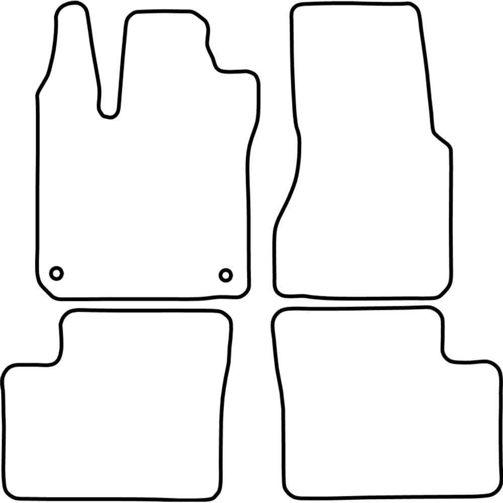 AUTO-STYLE AutoStyle Set velour car mats compatible with Smart ForTwo II 2007-