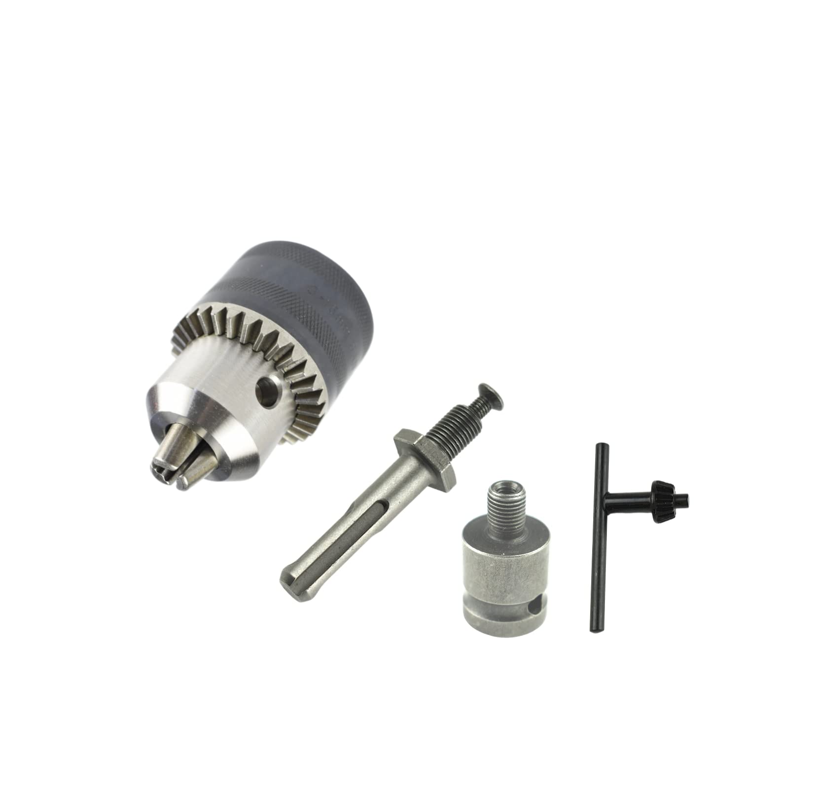 CHANCS 1/2-20UNF 3,0 mm-16 mm klucz wiertarski szybka wymiana adapter wiertarski z młotkiem elektrycznym SDS okrągły chwyt 1 × 1/2 cala gniazdo kwadratowy żeński adapter do akcesoriów wiertarskich