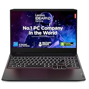 Lenovo IdeaPad Gaming 3 11th Gen Intel Core i5-11320H 15.6″ (39.62cm) FHD IPS 144Hz Gaming Laptop (8GB/512GB SSD/Win 11/NVIDIA RTX 2050 4GB/Alexa/3 Month Game Pass/Shadow Black/2.25Kg), 82K101PBIN