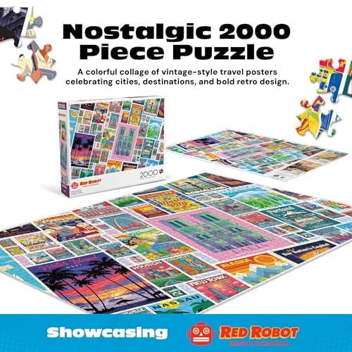 Puzzle Vintage Posters Map 14+ Anos miniatura 2