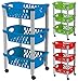 Stefanplast Carrello "Otello" a tre piani, colori assortiti, 1 pz.
