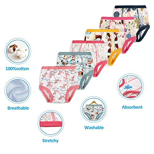 FLYISH DIRECT Verpakking met 6 potjes trainingsbroek voor kleine kinderen, trainingsondergoed, toilettraining, ondergoed - Afbeelding 4