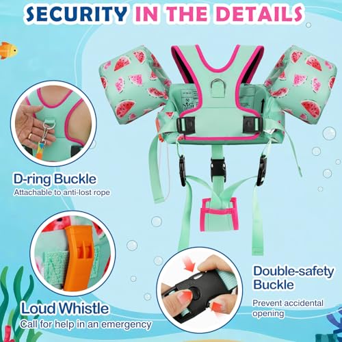 Image of MoKo Toddler Arm Floaties 20-50lbs, Swim Vest Water Wings for Kids Pool