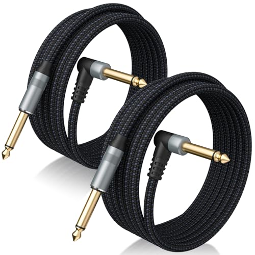2 Pack Premium Guitar Cable 10 FT, Noise Free &amp; Long-Lasting