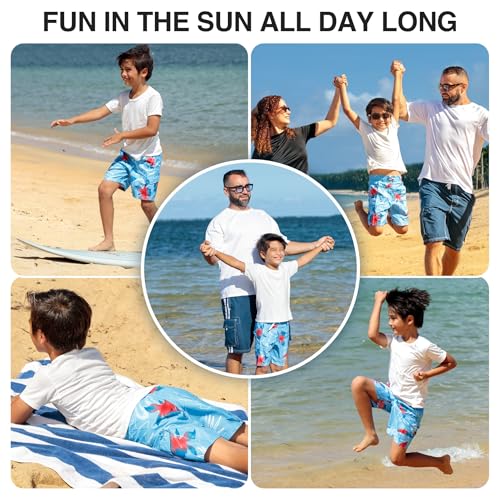 Image of Kanu Surf Boys' Terrapin Turtle Quick Dry Beach Board Shorts Swim Trunk