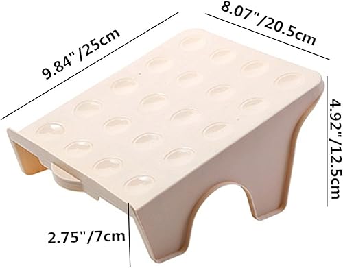 Miniatura 4 de ASkinds Paquete de 6 ranuras apiladoras de zapatos que ahorran espacio, estantes apilables de doble capa, aumentan el espacio en un 200% apiladores