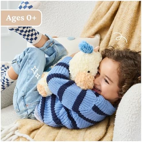 GUND Cozys Collection Cow, Stuffed Animal for Ages 0 and Up, Spring Decor Plush Toy, Cream/Blue, 10” — view 4
