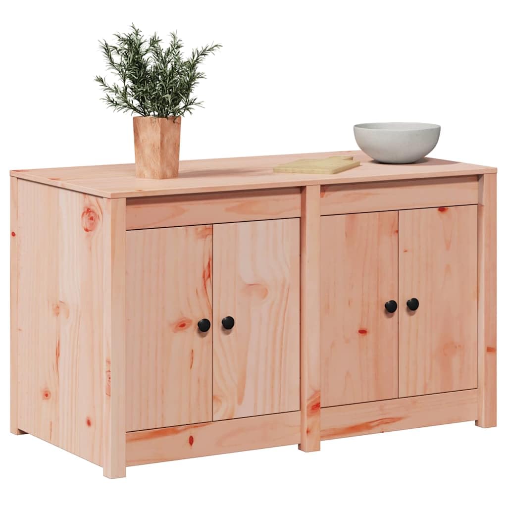 Mobile da cucina moderno con ante a filo e maniglie con bottoni in legno di pino massiccio con ripiani stabili per una pratica conservazione, armadio da cucina effetto rovere marrone