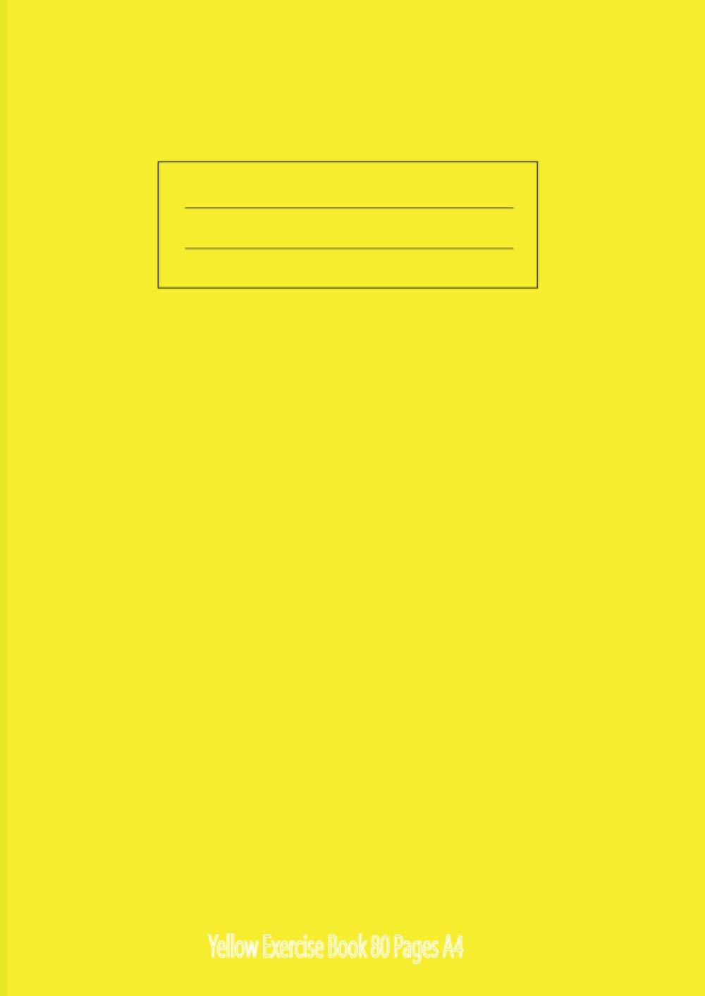 Yellow Exercise Book 80 Pages A4: A4 Bright Exercise Notebook , 80 Pages - Assorted Colours