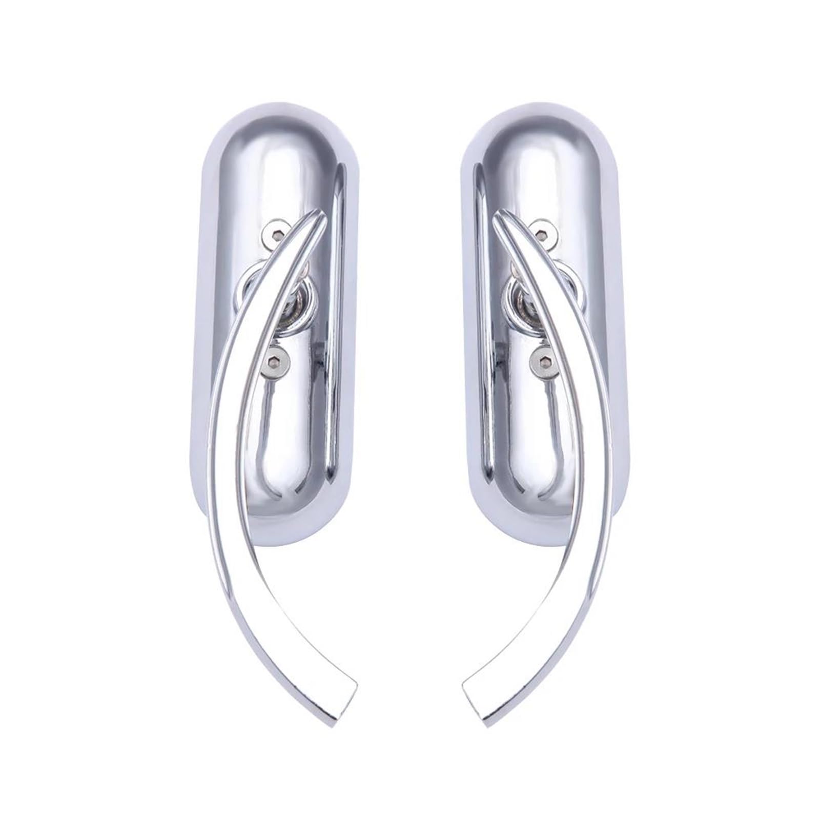 Rétroviseur Moto Rétroviseurs De Recul pour Harley Touring Electra Glide Dyna pour Fatboy Softail Breakout Sportster(Argent)