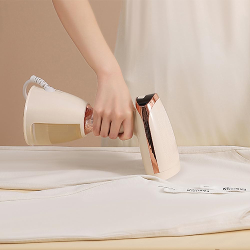 Pionowa parownica do ubrań 1500 W, 2 w 1, przenośne żelazko 280 ml, z zbiornikiem na wodę i szczotką do czyszczenia
