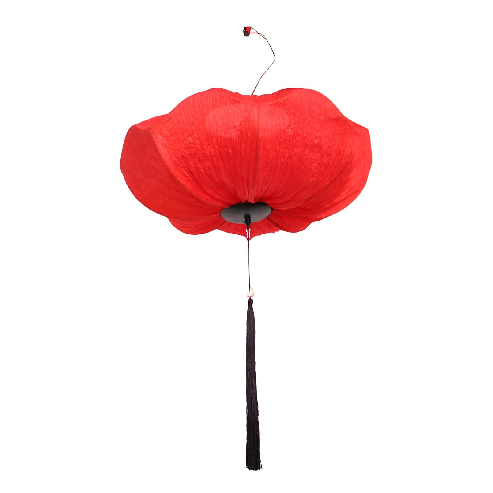 ROHCGHC chinese-style lanterns, Handheld Chinese Lantern, Hanging Decorations, Lotus Flower for New Year(Red,50#)