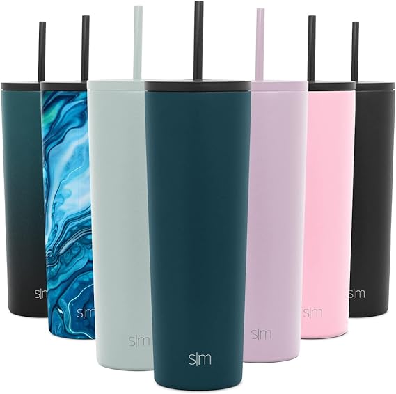 Simple Modern Insulated Tumbler Cup with Straw Lid and Flip