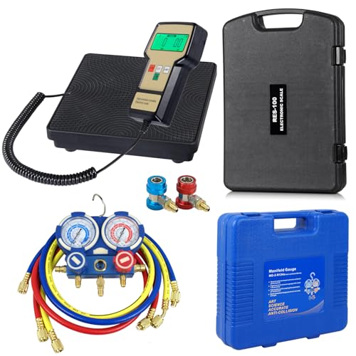 Báscula digital portátil ZENY para refrigerante 220 Lbs miniatura 4