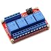 DZS Elec 12V 4 Channel High / Low Level Trigger with Optical Isolation Relay Module Fault Tolerant Design Load AC 0-250V/10A DC 0-30V/10A Circuit Switch Board