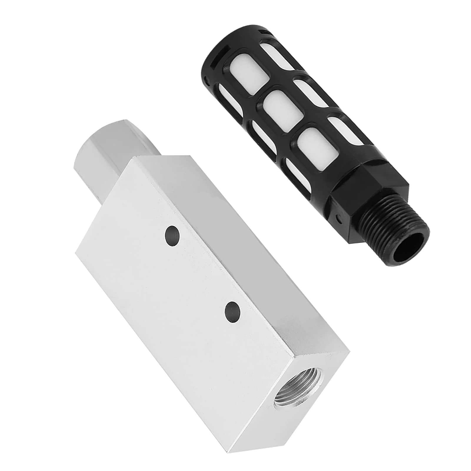 Generador de Vacío Venturi CV-20HS de Aluminio con Silenciador Boquilla 2.0mm Aire Comprimido