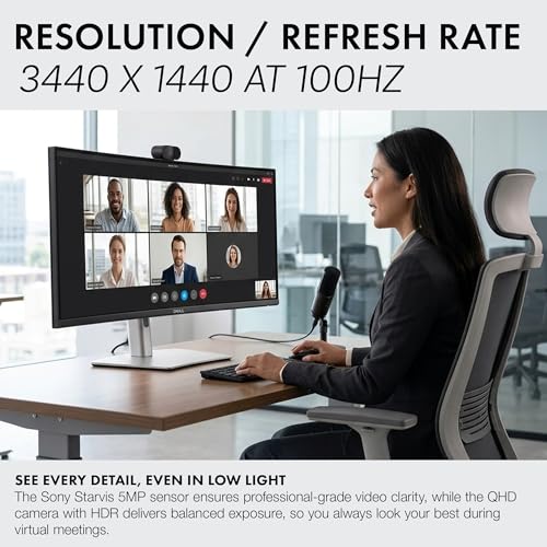 Image of Dell P3426WEB 34 inch WQHD 100Hz Monitor Bundle