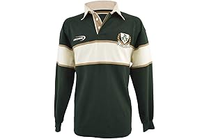 Lansdowne Ireland Rugby Bottle/Natural 3 Shamrock Long Sleeve Rugby