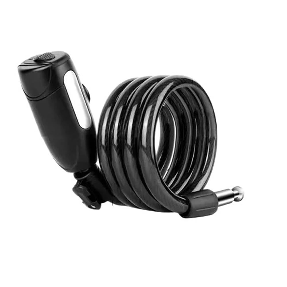 Giveduno Silver-1.2M Bicycle Lock, Bicycle Lock Weather With 2 Keys Motorcycle Scooter