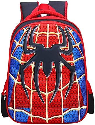 Children School Backpacks Spider Lightweight Students Bag For Boy 5-12 Years Old (S)