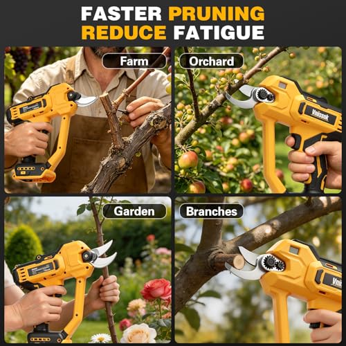 Image of Electric Pruning Shears Cordless Pruner Shears Compatible with DeWalt 20V Battery (No Battery) Perfect for Tree Trimming Gardening, Garden Orchard (Electric Pruning Shears)