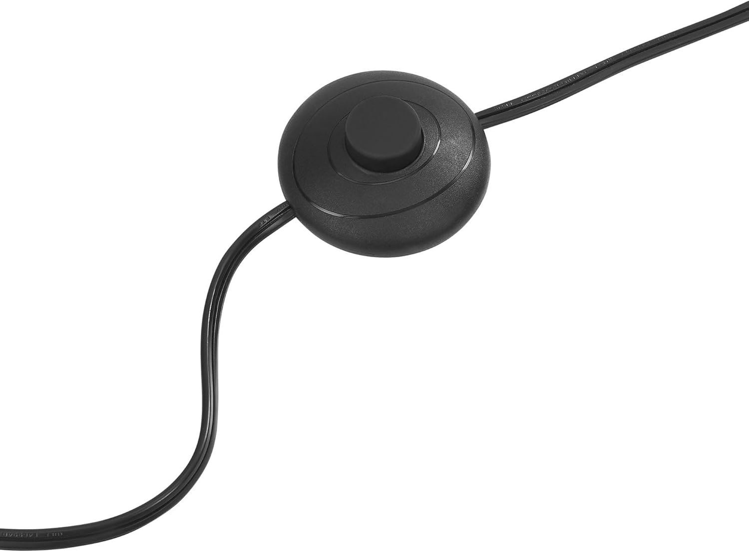 Modway Wave Squiggle Floor Lamp in Black - Modern Ambient Lighting with Pleated Shade - Sturdy Standing Lamp for Living Room, Bedroom, or Office