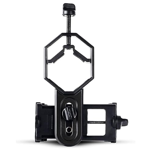 Adaptador universal para teléfono celular, compatible con telescopio binocular monocular y microscopio para iPhone, Sony, Samsung, Moto Etc,