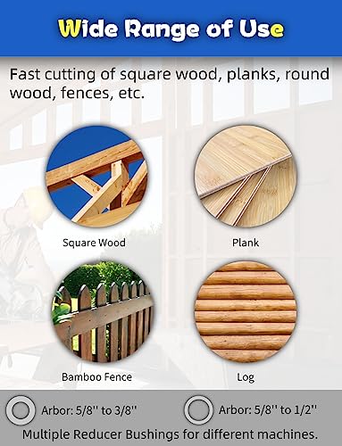 Mikitok 7 1/4" Circular Saw Blade - 60 Tooth,Experience Clean And Precise Cuts With Atb Finishing And Trimming Blade For Wood, Laminate, And Plywood - Cordless And 5/8-Inch Arbor (1Pcs)… #TOP5