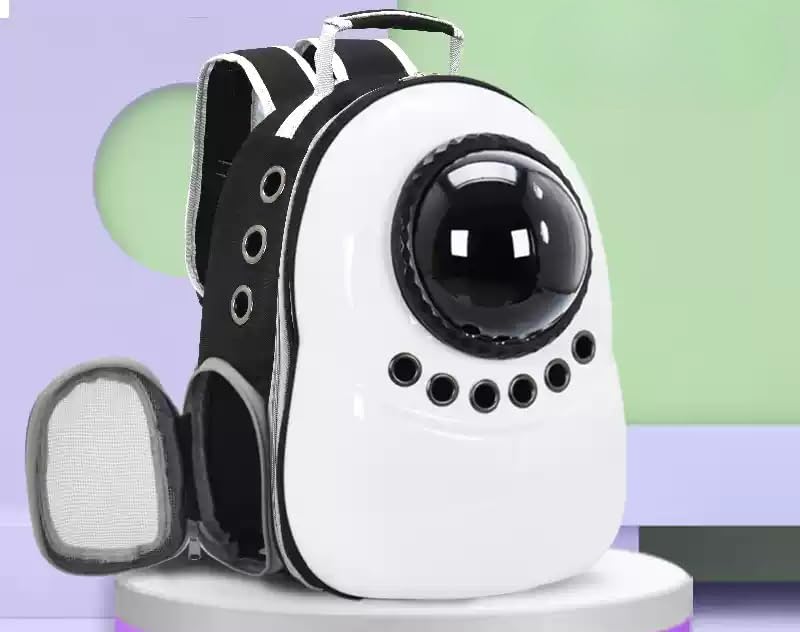 Sac à dos de transport pour animal au motif capsule spatiale et coque transparente portable
